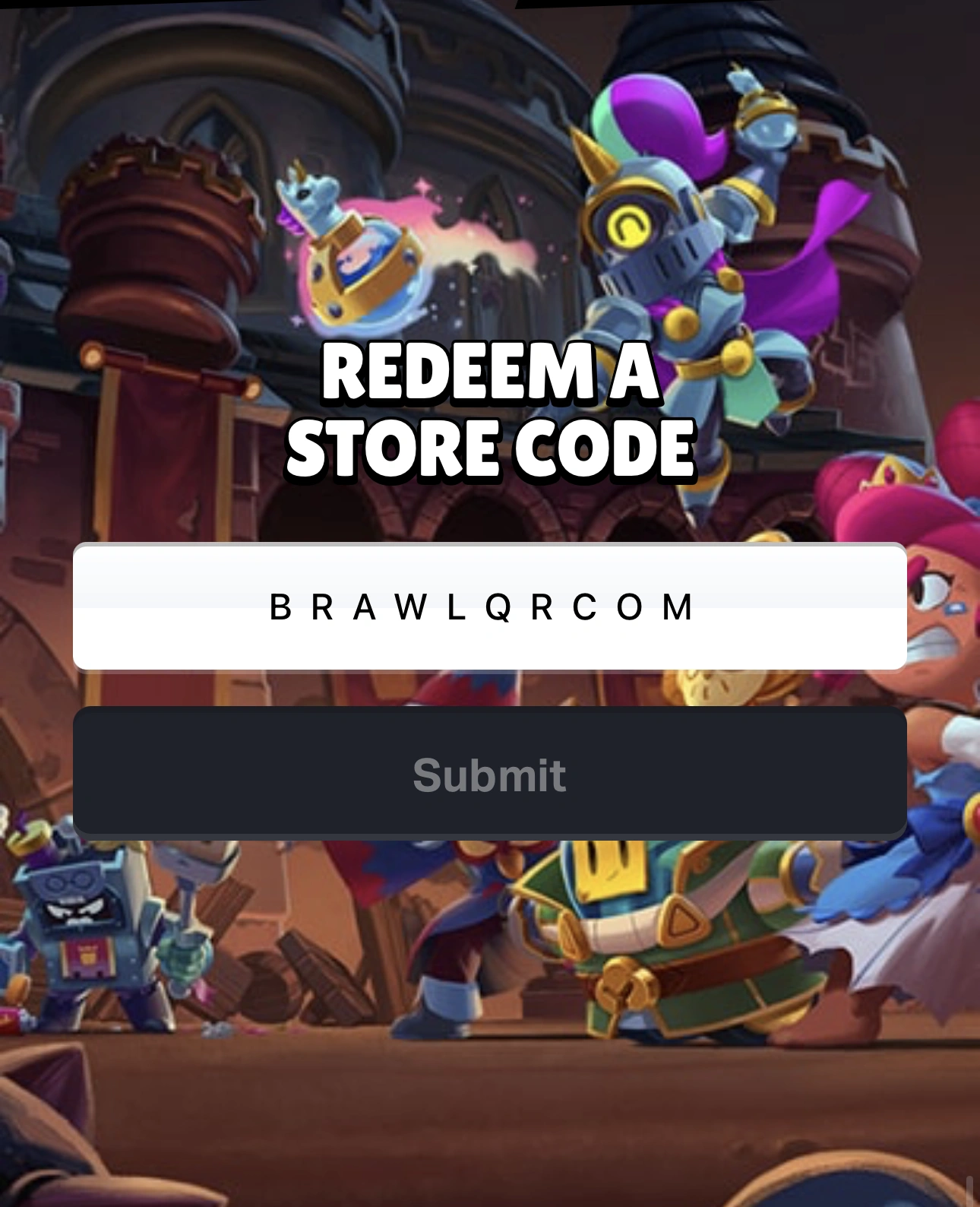 How to enter a code in Brawl Stars — QR icon in Shop